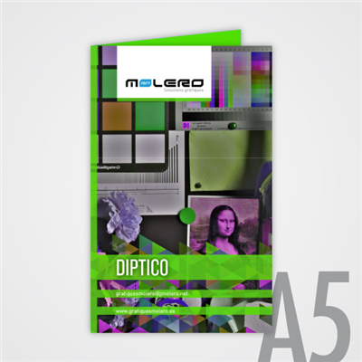 Dípticos A5 (Abierto 297x210mm)